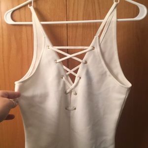 Express white body suit